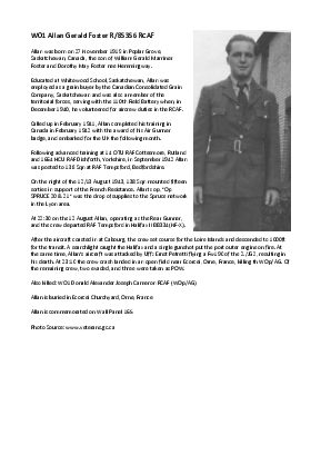 A preview of a PDF biography for Foster, Allan Gerald